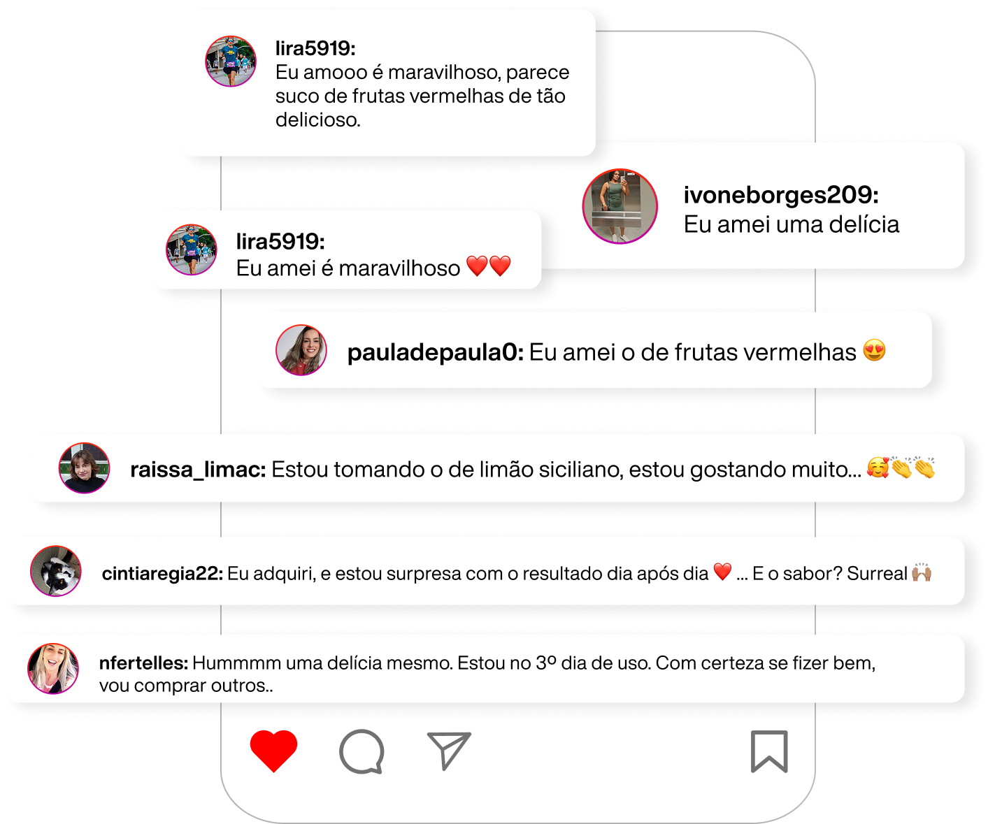 comentarios reais instagram