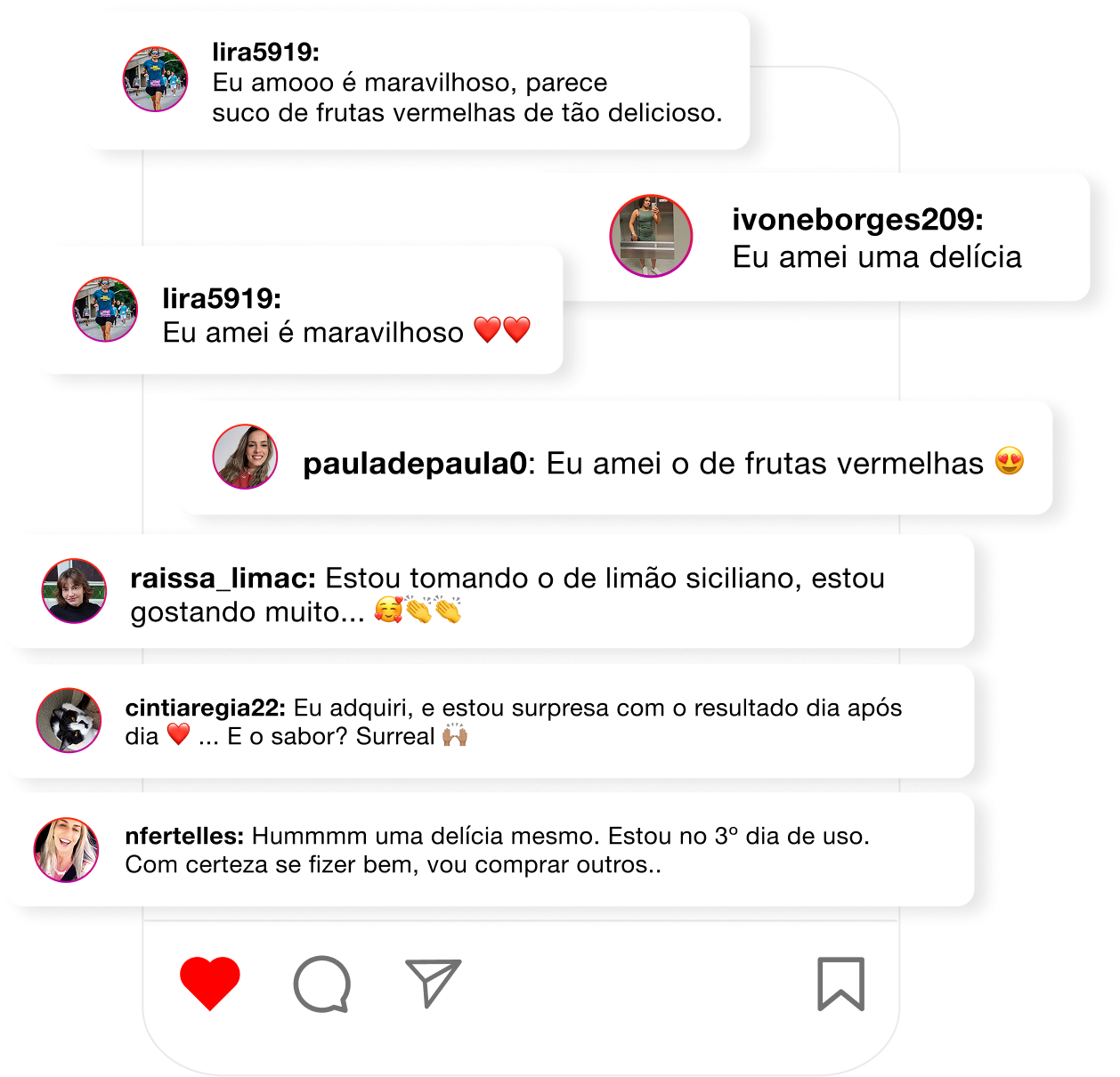 comentarios reais instagram